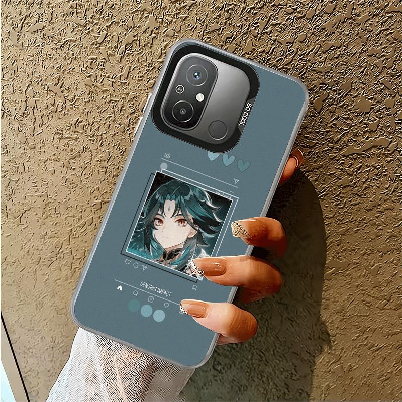 Genshin Impact Einfaches Design Stoßfeste Handyhülle für Xiaomi Poco X7 X6 X5 X3 Pro F7 Ultra M8 Redmi 15C 15 14C 13C 12C 10C 13 1