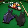Single Left Hand Three Finger Open Billiard Glove Non Slip Wear Resistant Snooker Pool Training Glove For Smooth Cue Shooting