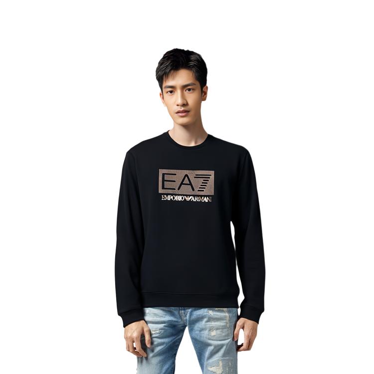 Emporio Armani EA7 FW23 Sweatshirt Men's Black 3RUM09-PJARZ-1200