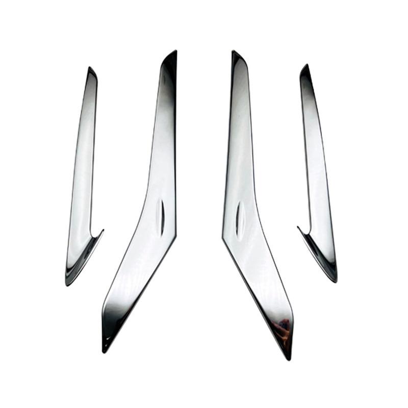 For Lexus RX 350 350h 450h+ 500h 2024 ABS Mirror Car Headlight Eyebrow Light Cover Trim Cover Trim 4Pcs Accessories