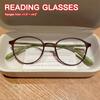 Minimalist Lightweight Reading Glasses for Women Retro Round Frame Clear Lenses Unisex Anti Blue Light Reading+1.0~+4.0