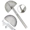 High Precision Stainless Steel Protractor Angle Gauge 180 Degrees 0-10CM Adjustable Semicircle Protractor Angle Measuring Tool