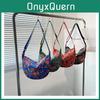 Chic 2024 Women's Canvas Duffle Bag With Floral Patterns Soft Structure Perfect For Casual Outings Available In Red Green Blue Black Colors