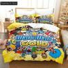 Cartoon Wario Ware Get It Together Bedding Set Boys Girls Twin Queen Full Size Duvet Cover Pillowcase Bed Adult Bedroom