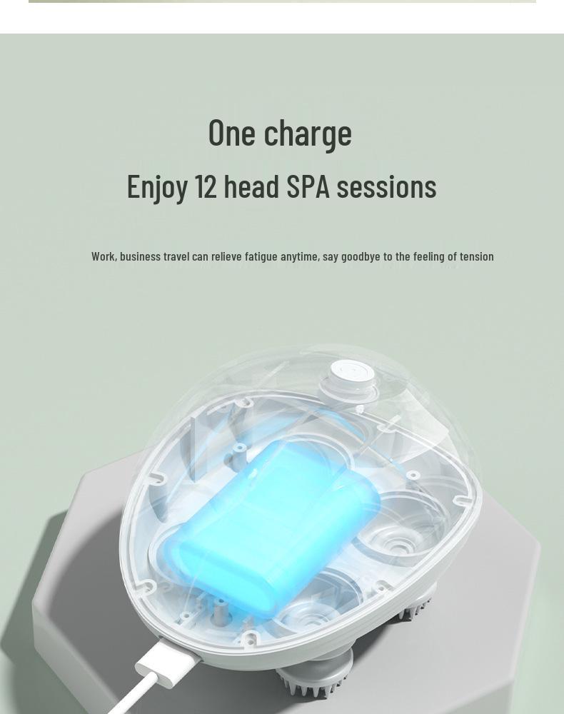 Rechargeable Multi-Functional Mini Octopus Scalp Massager with Kneading Vibration
