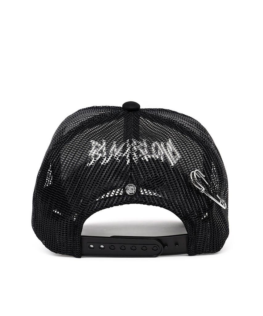 BLACKBLOND Vividi Graffiti Metal Logo Trucker Mesh Cap (Black)