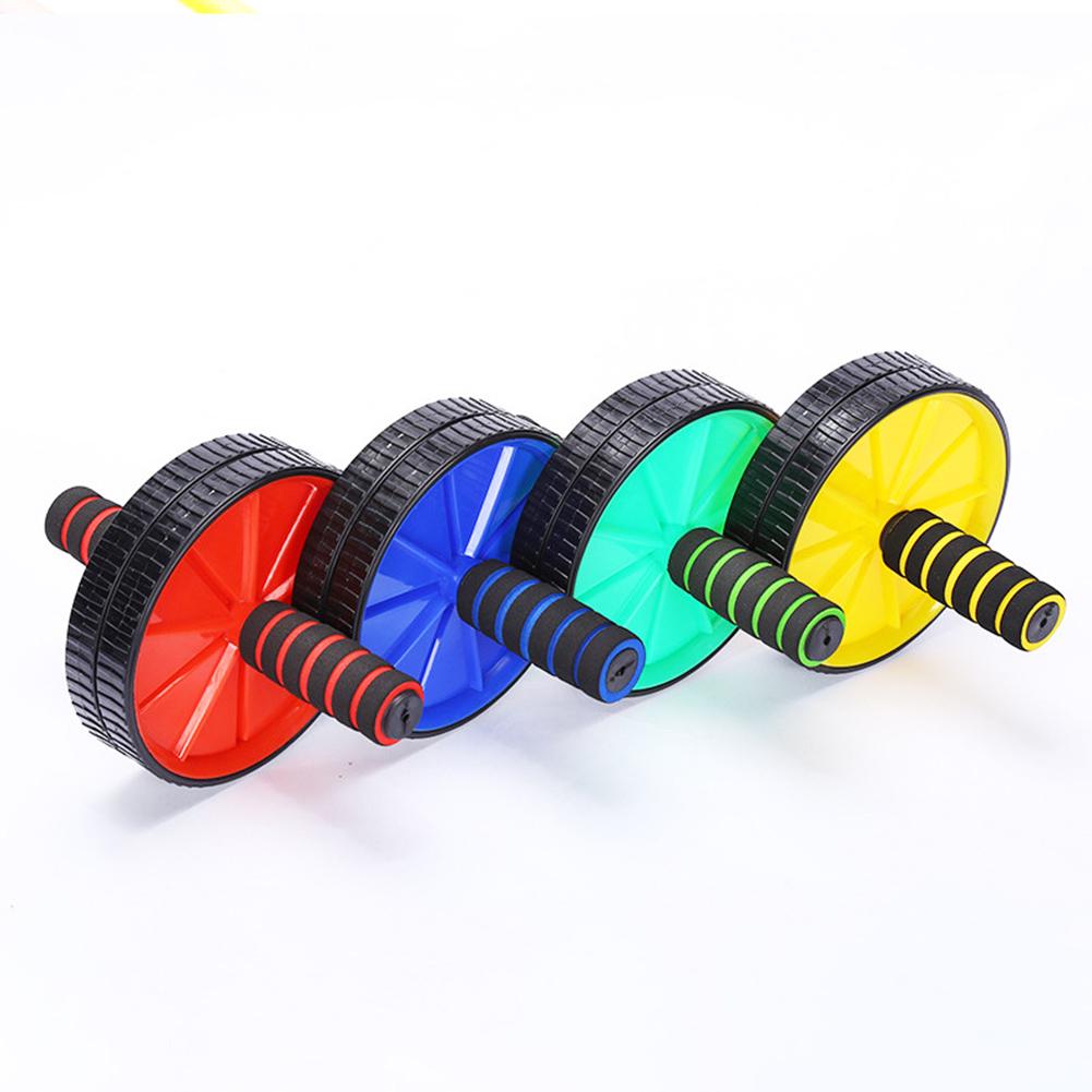 Roue d'Exercice pour Abdominaux Gymnastique Rouleau Abdominaux Core Entraînement de Force Entraîneur Fitness