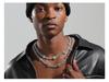 TEMU Creative Alloy Full Diamond Cross Necklace