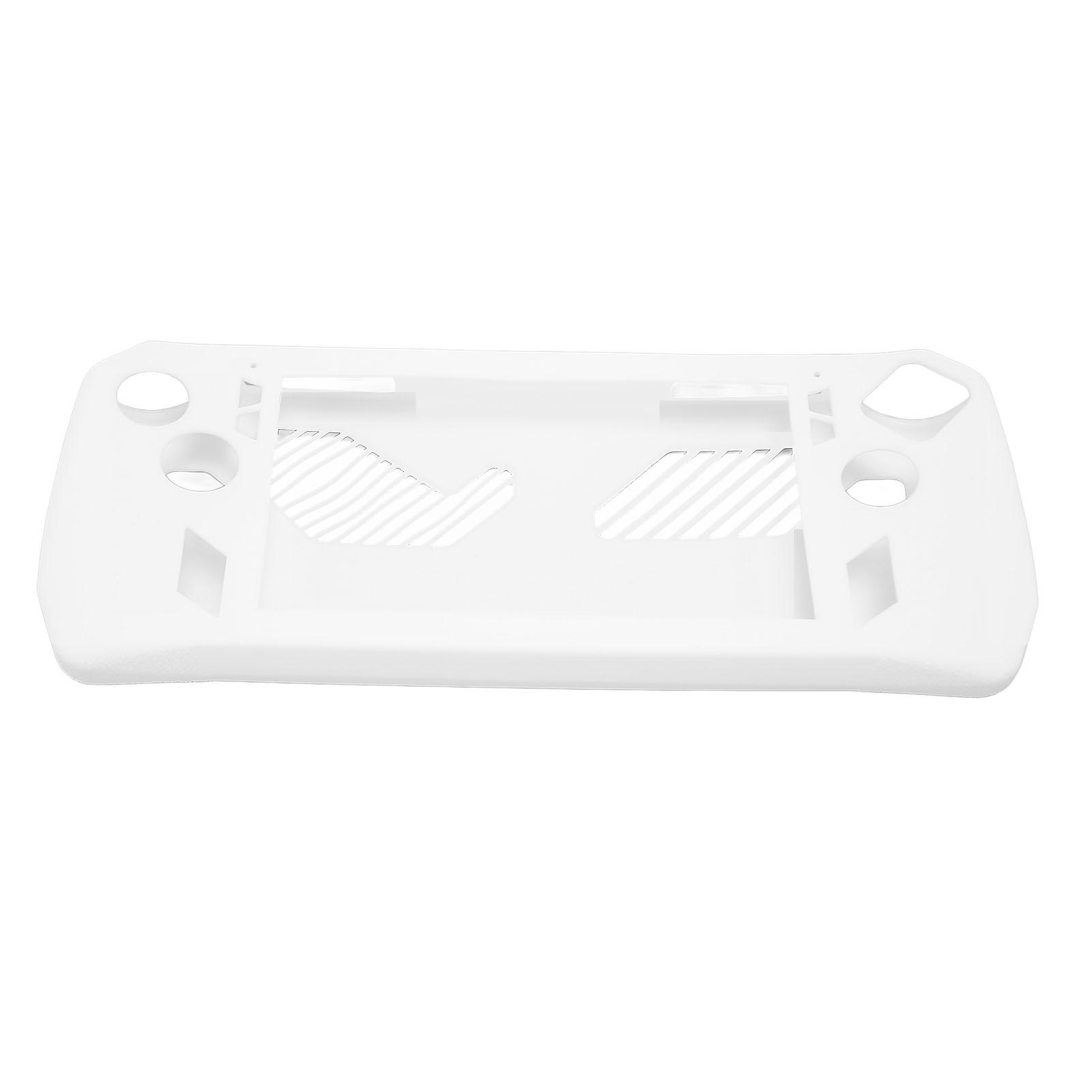 

Game Console Protective Case Silicone Soft Protective Cover for Asus Rog Ally with Rocker Cap White білий