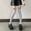 Night Teaching Room Gray Knee Socks Children'S Summer Thin Two-Dimensional Japanese Subculture Cute Cat Stockings