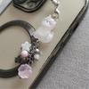 Charm Cats Keychain Featuring Beaded Accent For Good Fortune And Easy Carry