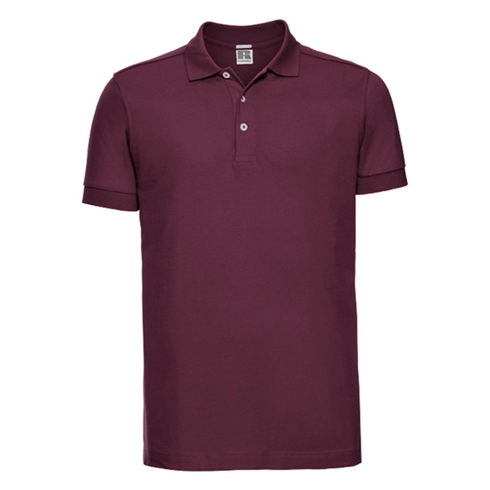 Russell Mens Stretch Fitted Polo Shirt