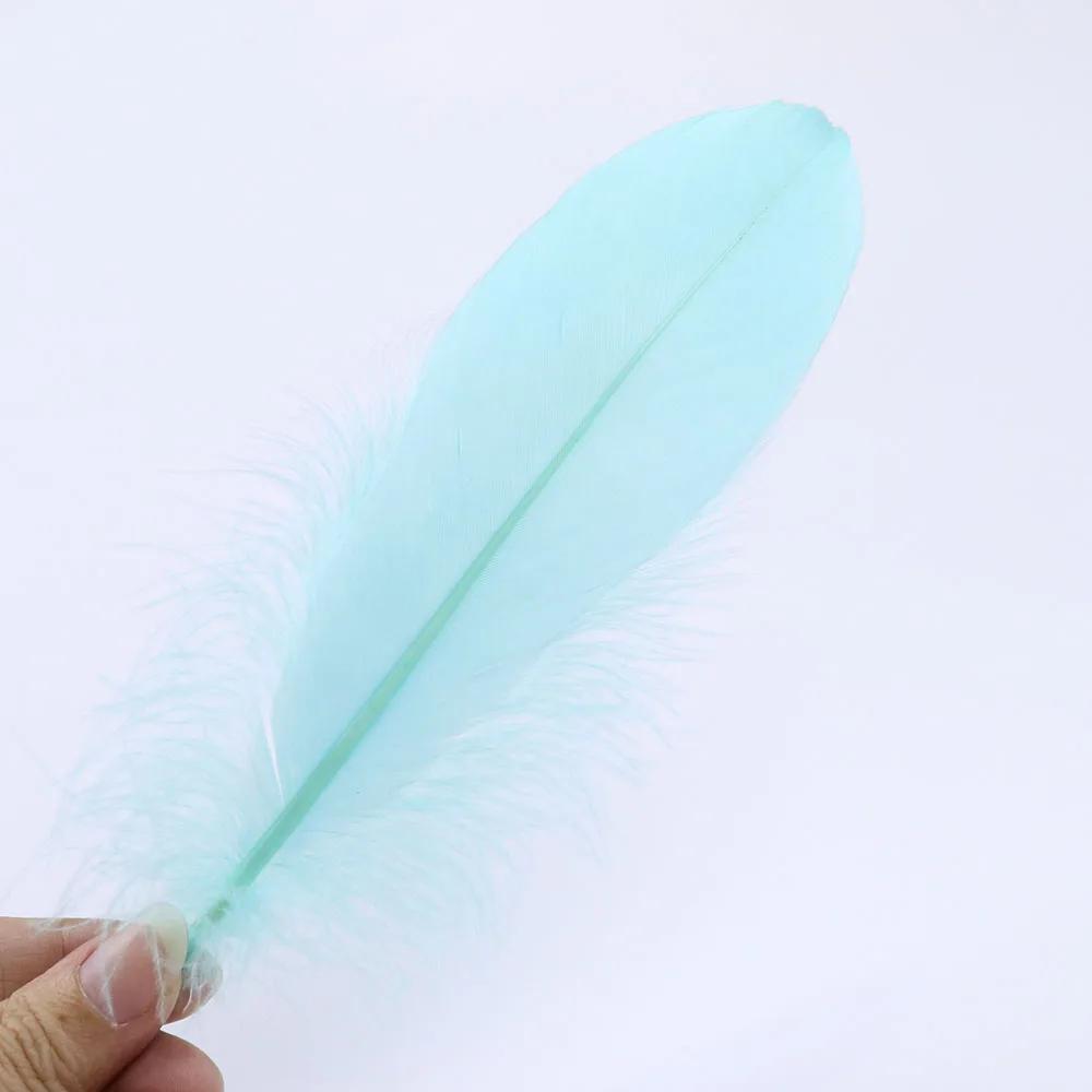 Premium White Swan Goose Feathers 15-20cm 50PCS/Lot 28 Colors for Jewelry Making Wedding Decor Crafts DIY Feather Accessories