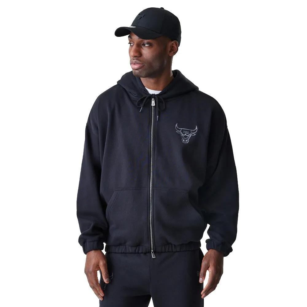 

New Era Толстовка с капюшоном NBA Linear Oversize Zt Chicago Bulls L