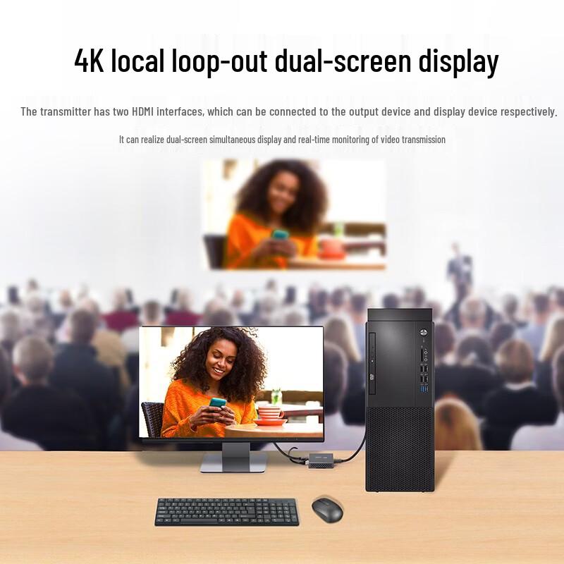 UGREEN 4K 60Hz HDMI Extender 50m with Local Loop-out