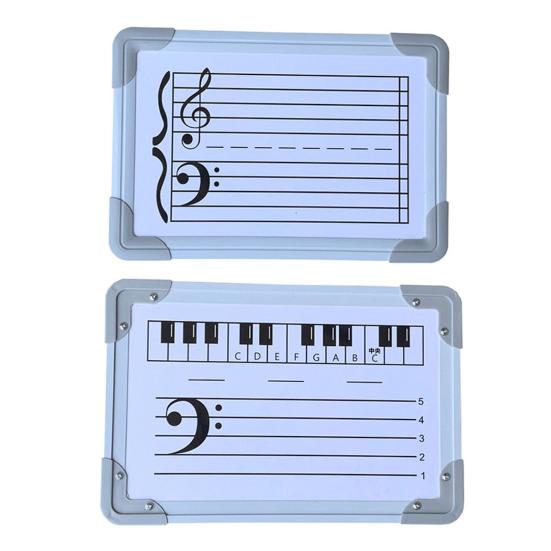 Double-Sided Magnetic Music Staff Whiteboard High Low Notes Teaching Aid Mini Dry Erase Board Students Teachers Music Classroom Supplies