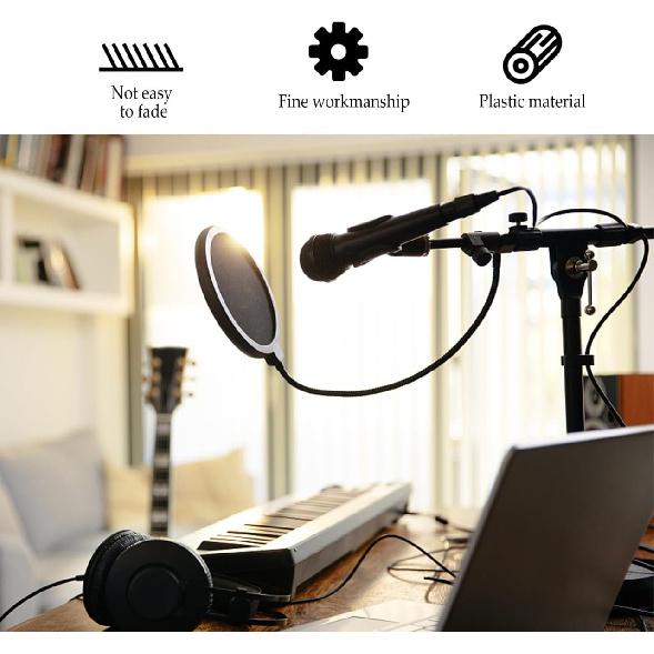 2Pcs Small C Clamps, 2inch Desk Mount Clamps Plastic C Bracket with Stainless Steel Screw for Securely Holding Tables - Tripods and More Versatile