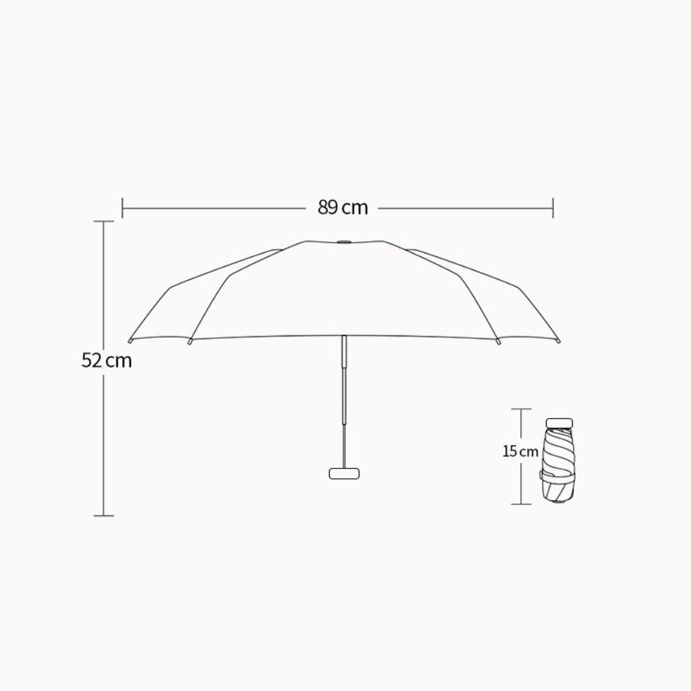 6 Ribs Design Sunscreen Umbrella Floral Pattern Rain Umbrella Portable Sunshade Umbrella Outdoor