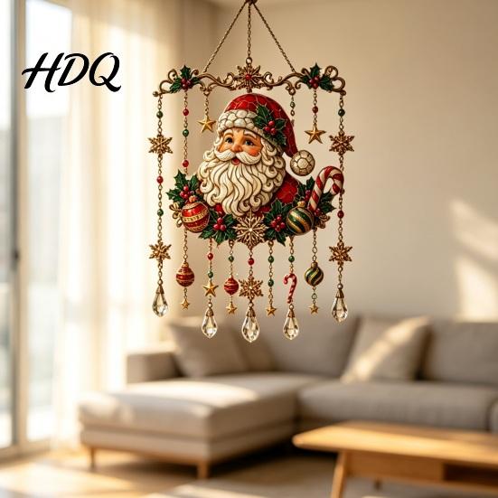 Modern Wind Chimes for Office Holiday Sun Catcher Chime Acrylic Festive Hanging Decor Christmas Elegant Halloween Day of The Dead Glowing