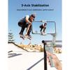 Gimbal Stabilizer for Smartphones, 3-Axis Phone Gimbal, Intelligent Gimbal with Face/Object Tracking, Portable and Foldable, Vlogging Stabilizer for