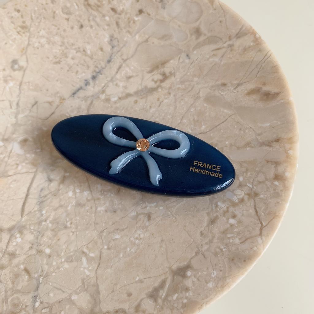 Acetate Hair Clips Bow Oval Geometric Barrettes Side Pins Hairpin Sweet Cute Women Hair Accessories