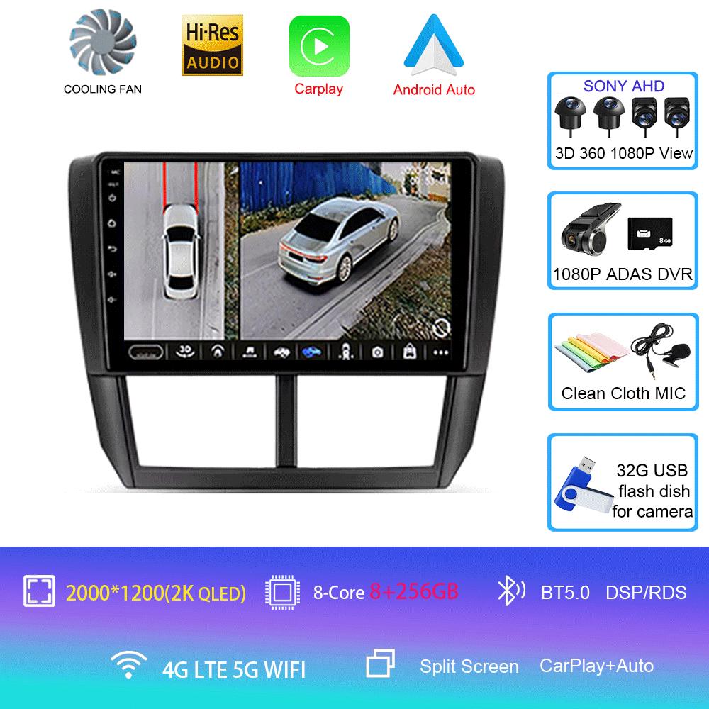 Android 14 Car Radio For Subaru Forester 3 SH 2007 - 2013 Multimedia Video Player Navigation Stereo GPS No 2din 2 Din Dvd