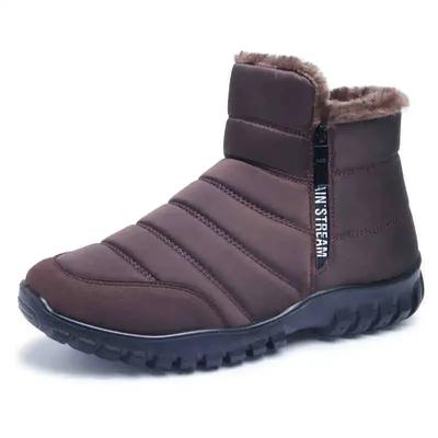 Mode Herren Knöchel Schneestiefel Wasserdichte Rutschfeste Schuhe für Herren Lässig Warm halten Plüsch Übergröße Paar Schuhe Chaussure Homme2024