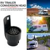 7 Pin To 13 Pin Towing Adapter Copper Core Trailer Adapter 12/24V Socket Plug Mini Socket Converter for Sedan Boat Truck Camper