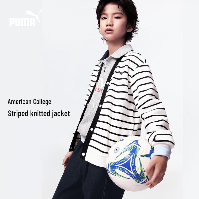PUMA Kids  2026 Winter V-Neck Knitted Cardigan 150cm