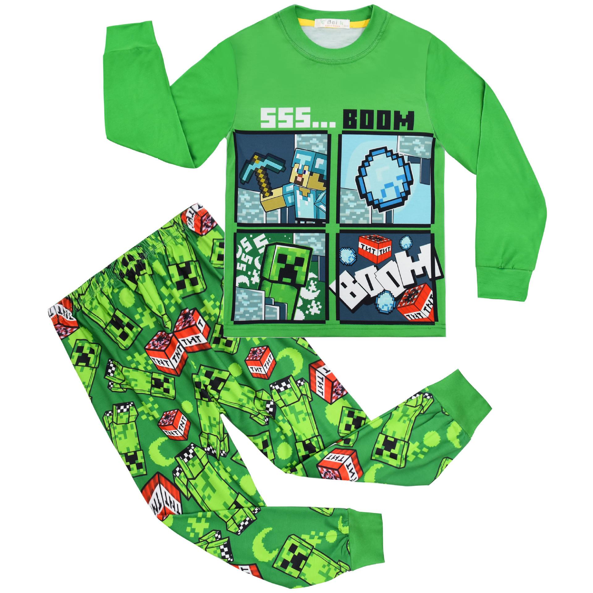 

Game Hot Sale, Cartoon Digital Printing 110-150 Children S Long-Sleeved Loungewear Set 7041 110