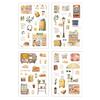 Bullets Journals Decal PET Travel Scrapbooking Sticker Cute Decorative Sticker for DIY Craft Journaling Scrapbooks