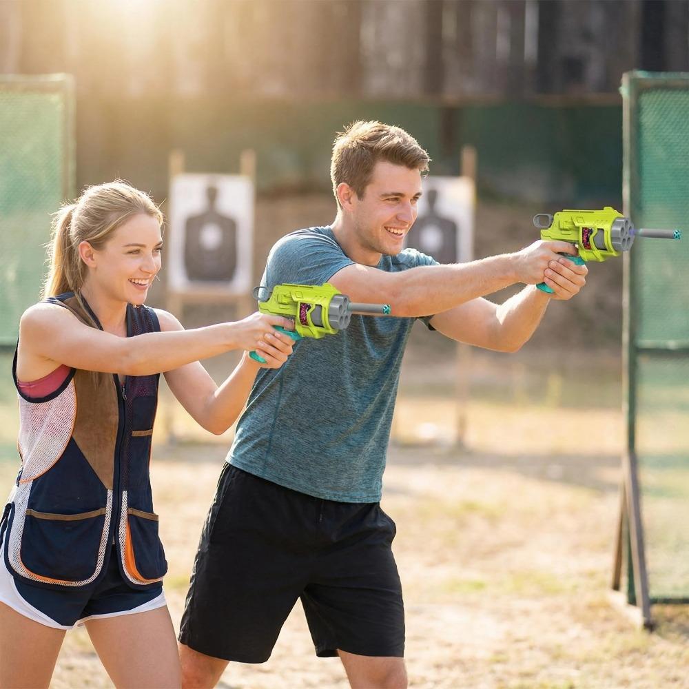 New Outdoor Kids Soft Bullet Blaster Manual Foam Dart Launcher Battle Toy Gun with Safe Ammo Multi-Color Options for Children's