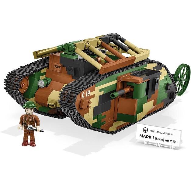 Конструктор пластиковый Cobi Historical Collection Great War Mark I Male COBI-2993