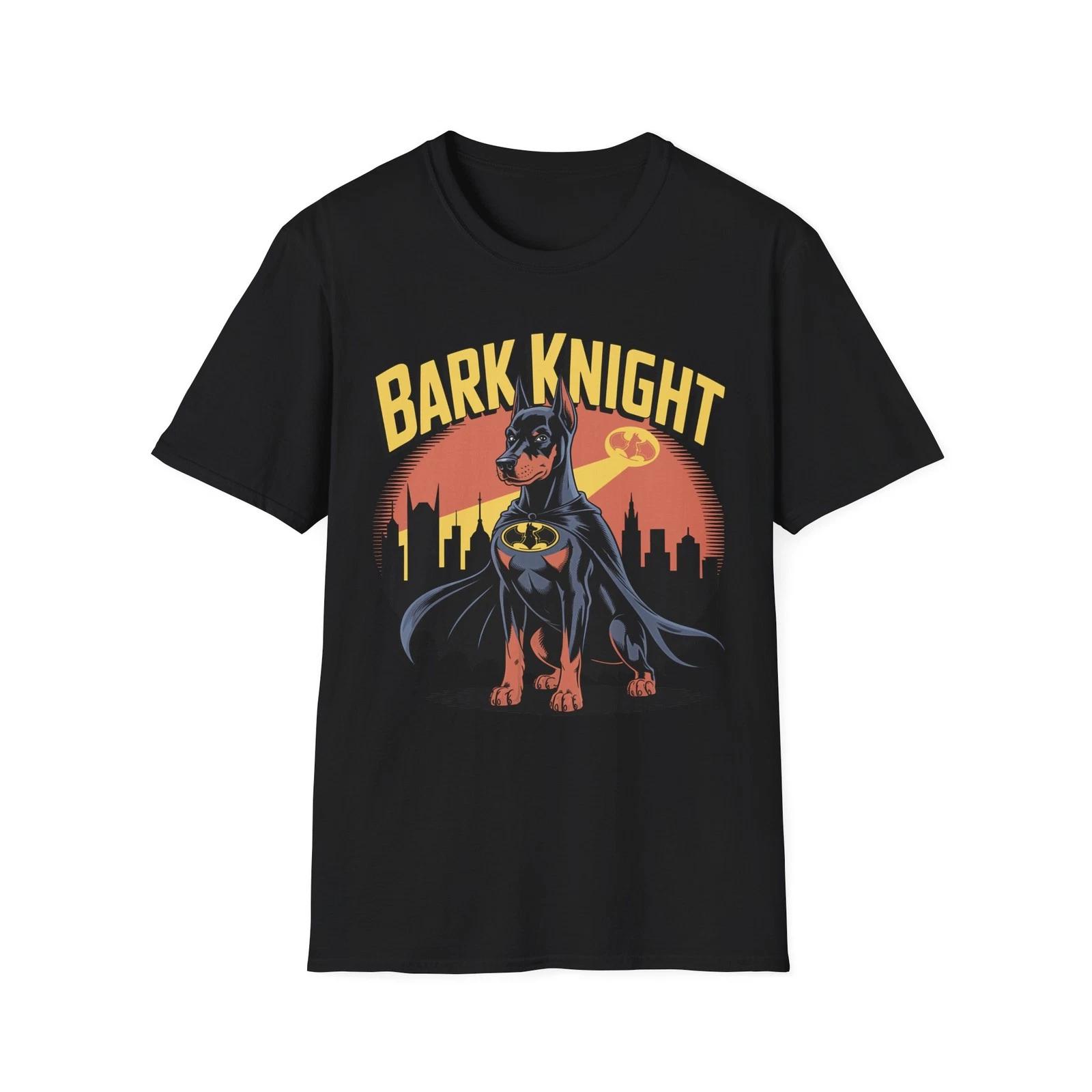 

The Bark Knight Unisex T-Shirt, Dog Parody Tee, Softstyle Shirt, Animal Lover M