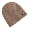 New Unisex Fashion G.S Metal Mark Hats Plush Fur Lined Hats For Men Women Warm Beanie Cap Casual Label Decor Winter Knitted Hats