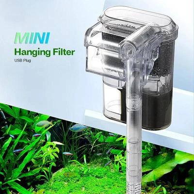 Nuovo Filtro Sospeso Per Acquari, Mini Filtro, USB, 2.5W, 250H/L Adatto Per Acquari Sotto i 30cm, Acquari