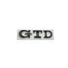 Personalisiertes GTD-Autologo für POLO Golf Generationen 5-7: Heckklappen-Heckaufkleber