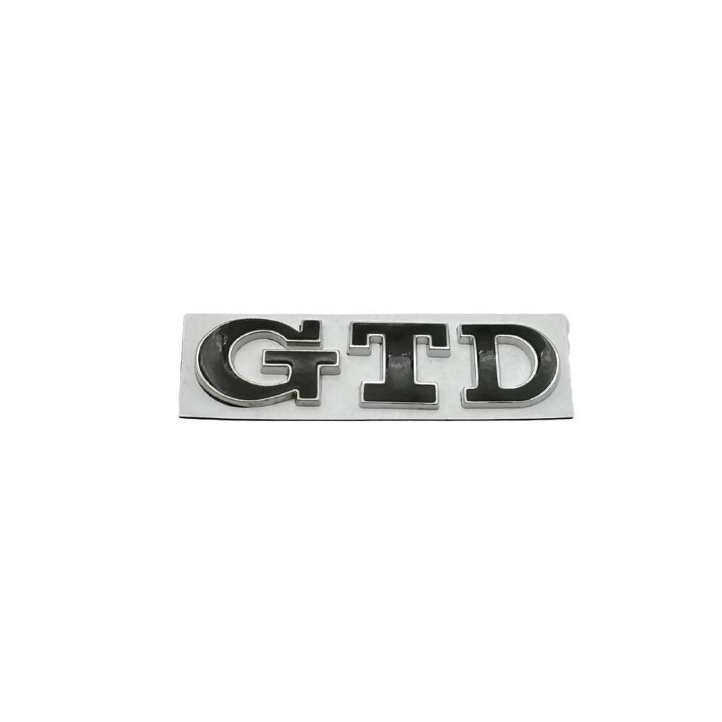 Personalisiertes GTD-Autologo für POLO Golf Generationen 5-7: Heckklappen-Heckaufkleber