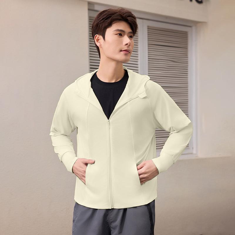 

Высококачественная куртка от солнца из ледяного шелка для занятий спортом на открытом воздухе - Парный стиль, Приталенный крой, Легкая, Дышащая XL