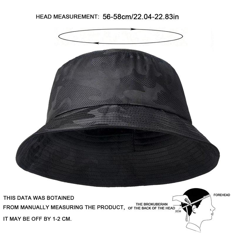 Unisex Camouflage Ventilate Bucket Hats Fishermen Caps Outdoor Casual Cap Sunscreen Hat