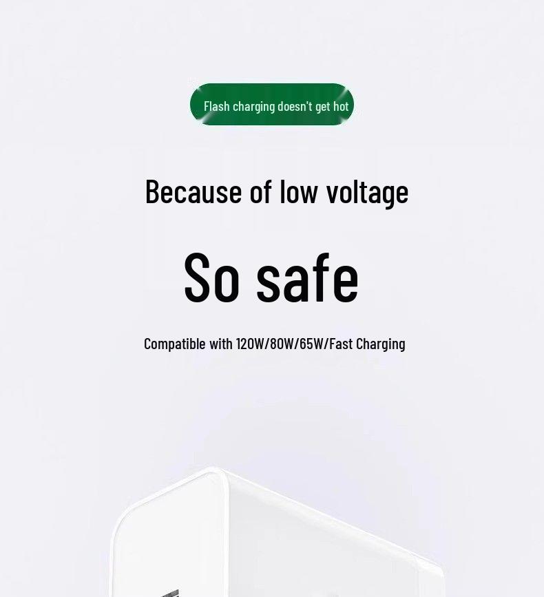 120W Super Flash Charger & Data Cable Set for Reno8/Reno6/R9 - Fast 6A Charging