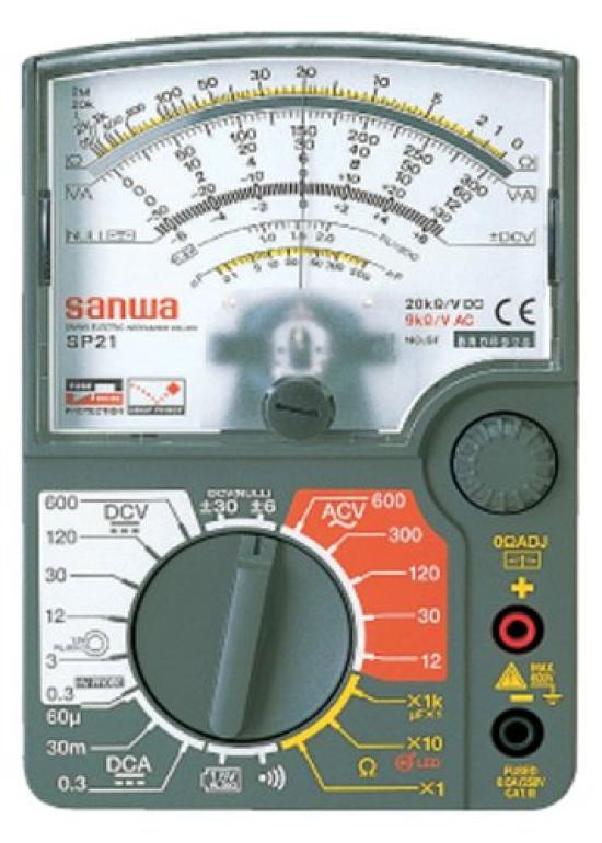 

SANWA Analog Multitester in blister pack SP21-P