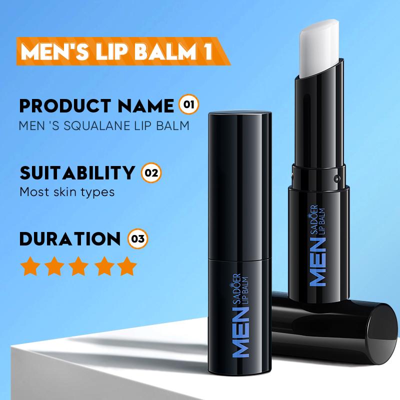 

Sadoer 2.7G Men S Shark Grass Vaseline Lip Balm For Autumn And Winter To Improve Dryness Moisturizing Hydrating Lip Balm белый
