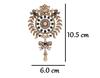 Vintage Baroque Bow Rhinestone Brooch Pin