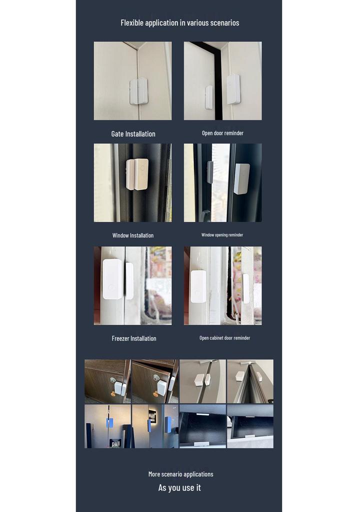 Wireless Multi-Functional Door & Window Alarm with Remote Control – Home Anti-Theft Magnetic Sensor