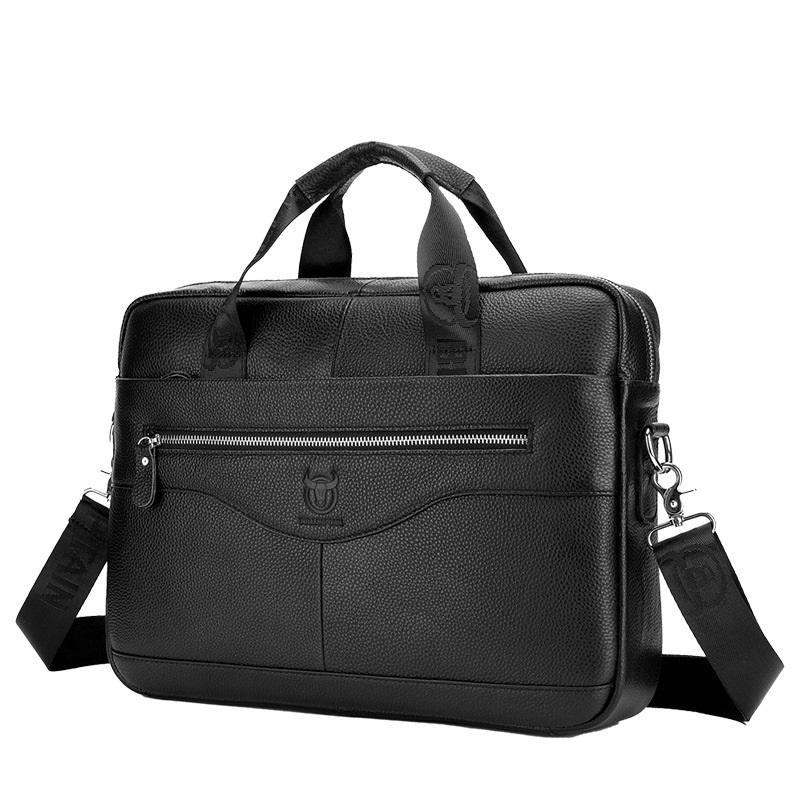 Bullcaptain Leather Briefcase Bag Compatible with