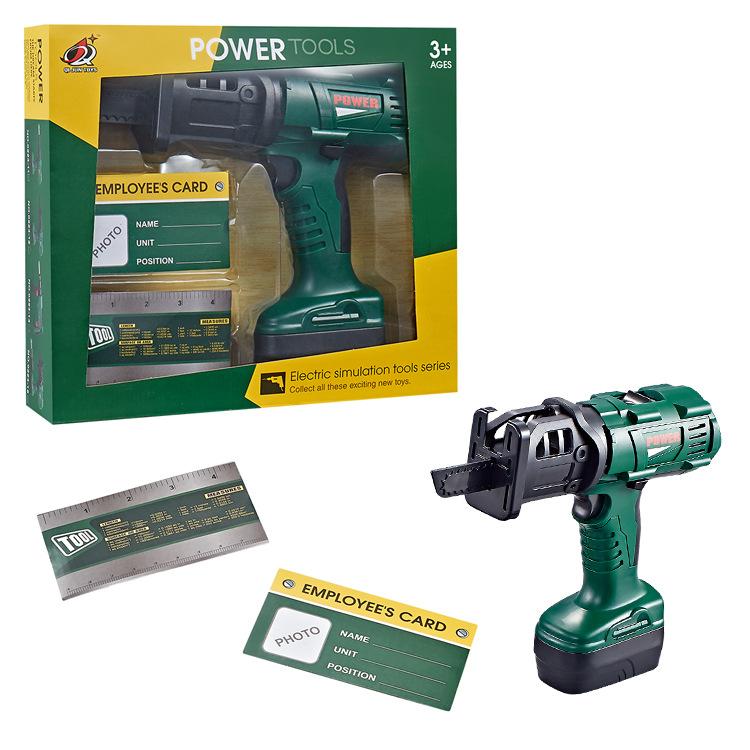 

Игровой домик DIY Моделирование Электрическая дрель Инструмент Комбинация Мальчик Инструмент для обслуживания Детские развивающие игрушки чёрный