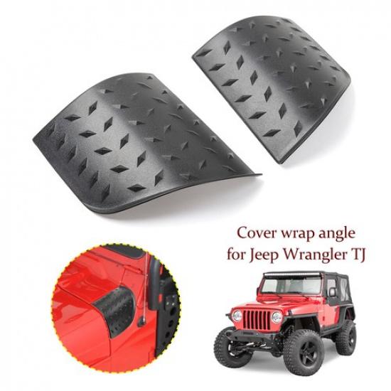 

2X Black Hood Body Armor Corner Cowl Cover Guards Fit Jeep Wrangler TJ 1997-2007