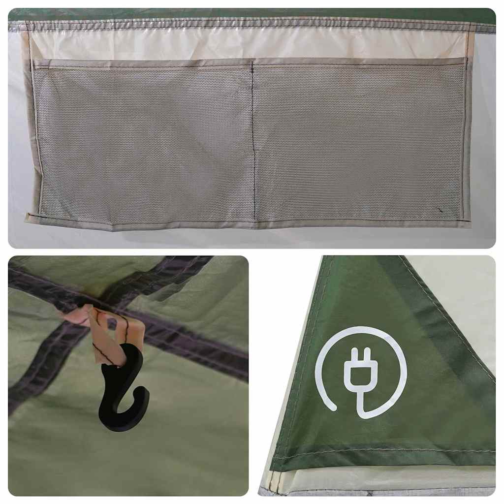 Car Tent for 4 Persons Green Waterproof