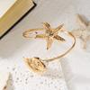 Bohemian Meeresstern Armmanschette Offen Verstellbares Armband Oberarm Armband Sommer Strand Schmuck
